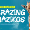 Crazing Yazikos Font