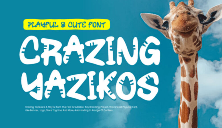 Crazing Yazikos Font