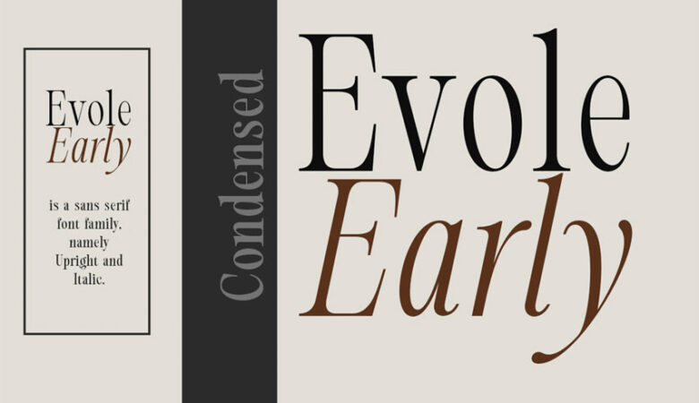 Evolve Early Consended Font