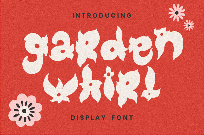 Garden Whirl Font
