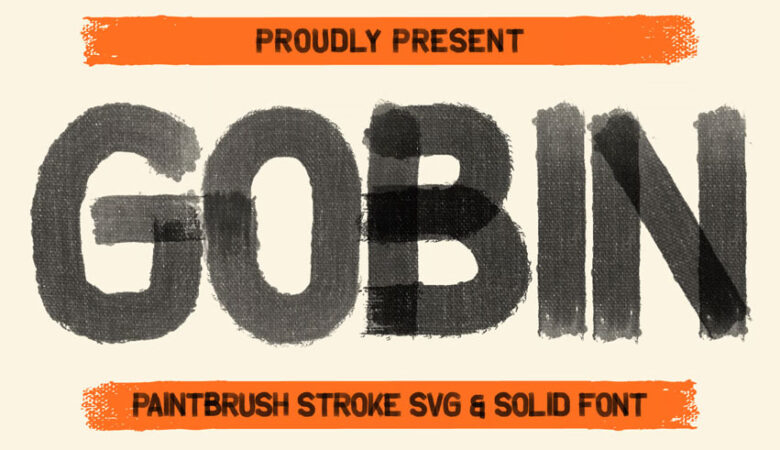 Gobin Paintbrush Font