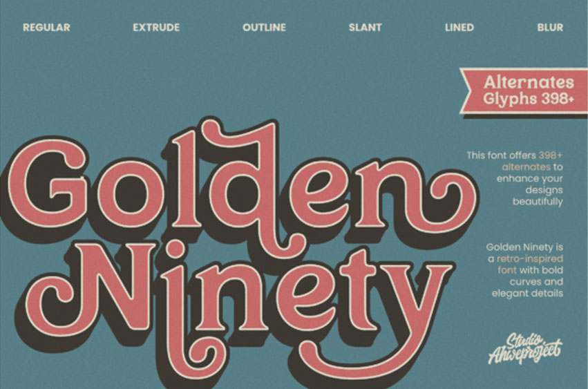 Golden Ninety Font