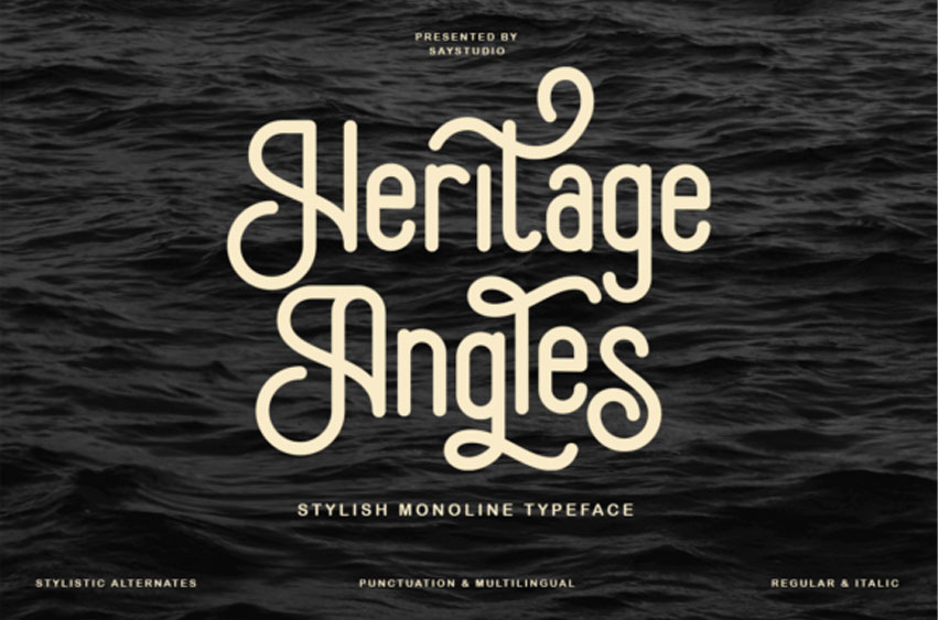 Heritage Angles Font