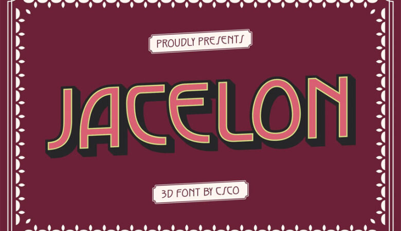 Jacelon 3D Font