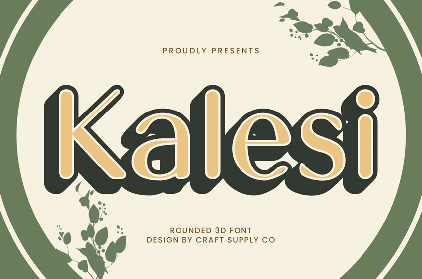 Kalesi 3D Font