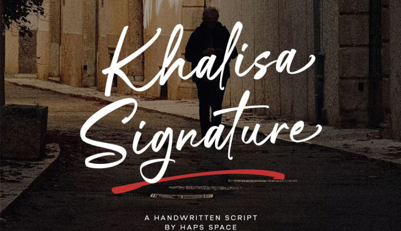 Khalisa Signature Font
