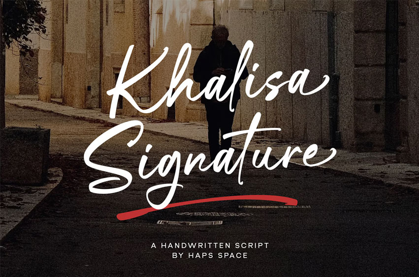 Khalisa Signature Font