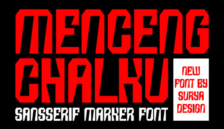 Menceng Chalku Font
