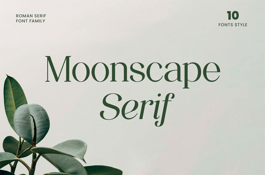 Moonscape Serif Font