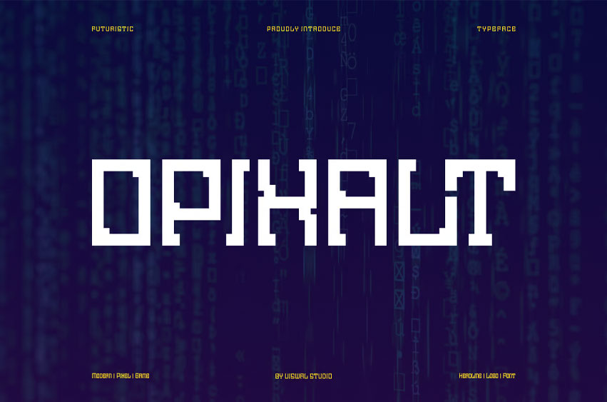 Opixalt Font