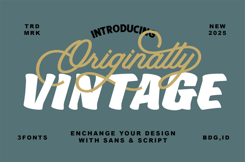 Originally Vintage Font
