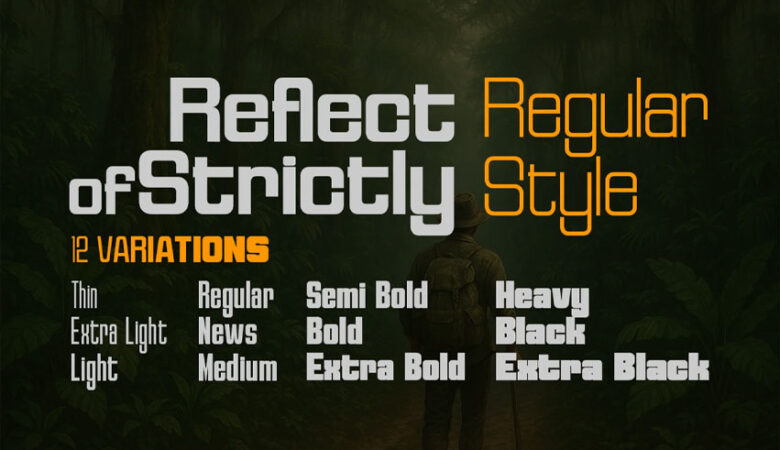 Reflect of Strictly Normal Font