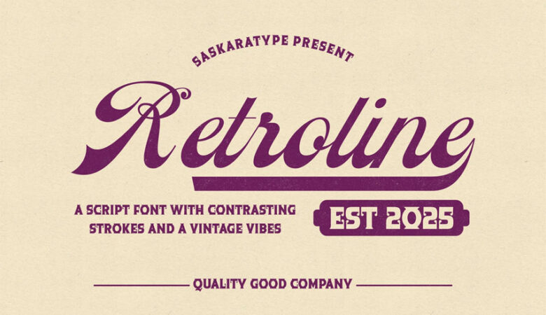 Retroline Font