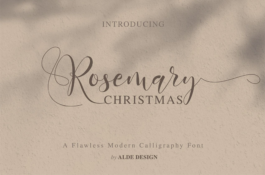 Rosemary Christmas Font