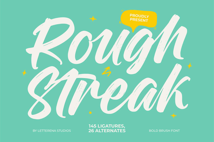 Rough Streak Font