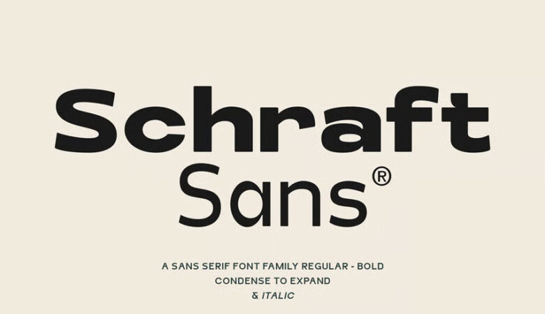 Schraft Sans Font