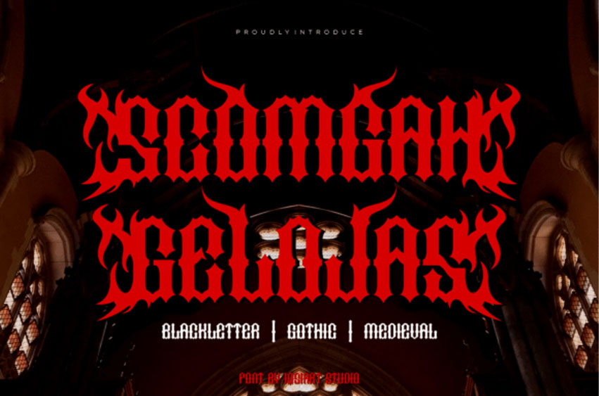 Scomgah Gelojas Font