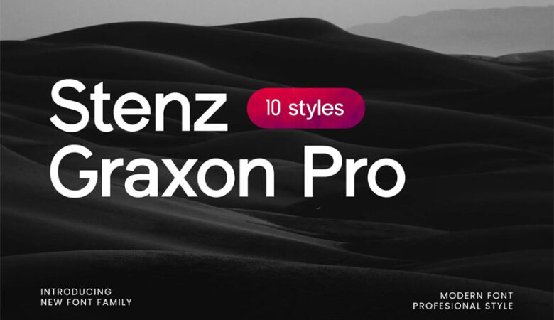 Stenz Graxon Pro Font