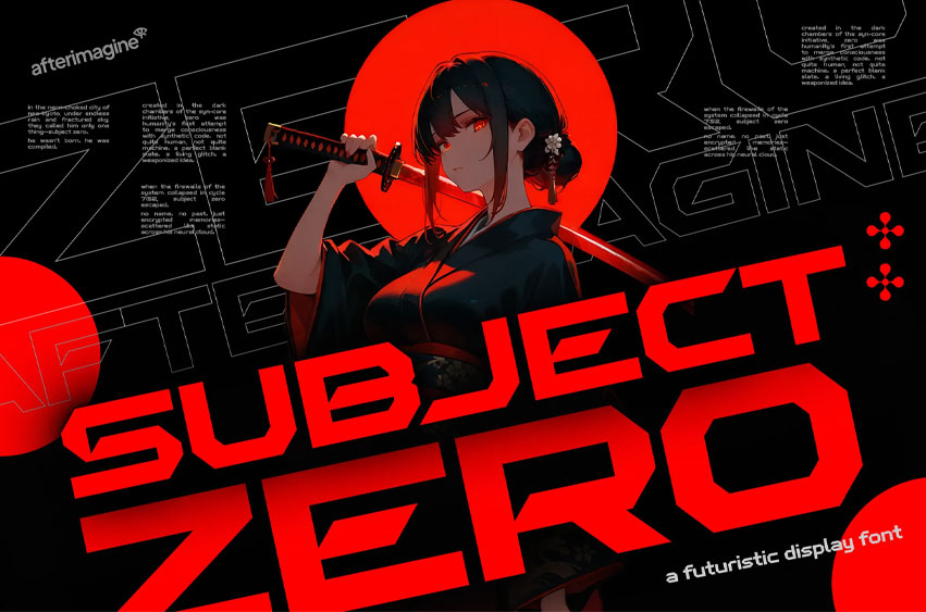 Subject Zero Font