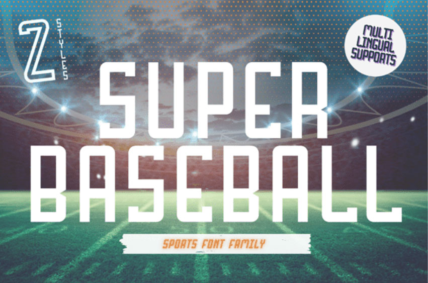 Super Baseball Font