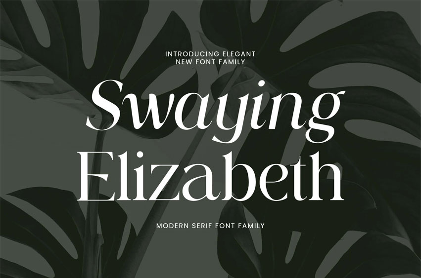 Swaying Elizabeth Font