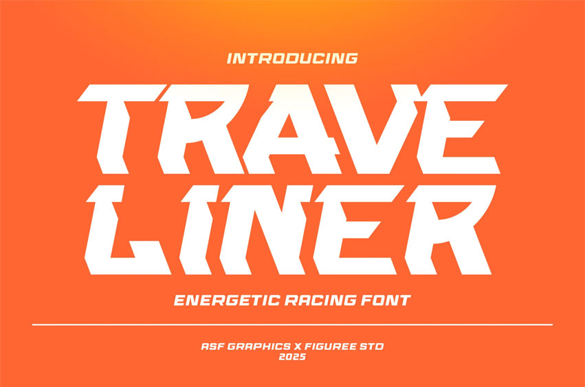 Trave Liner Font