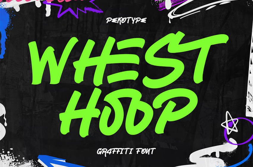 Whest Hoop Font