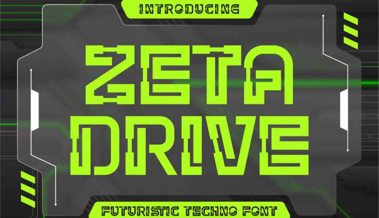 Zeta Drive Font