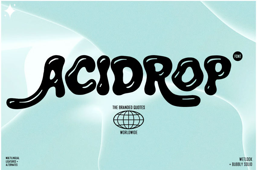 Acidrop Font
