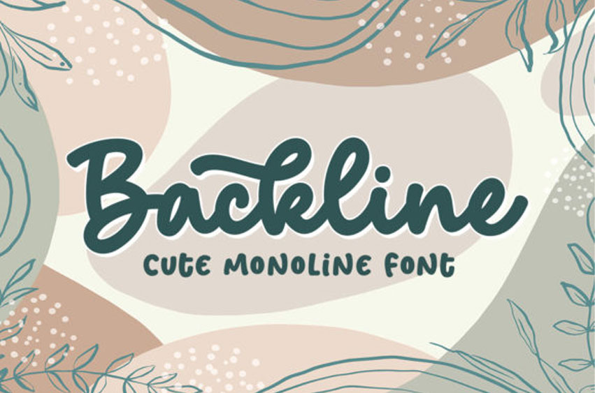 Backline Monoline Font