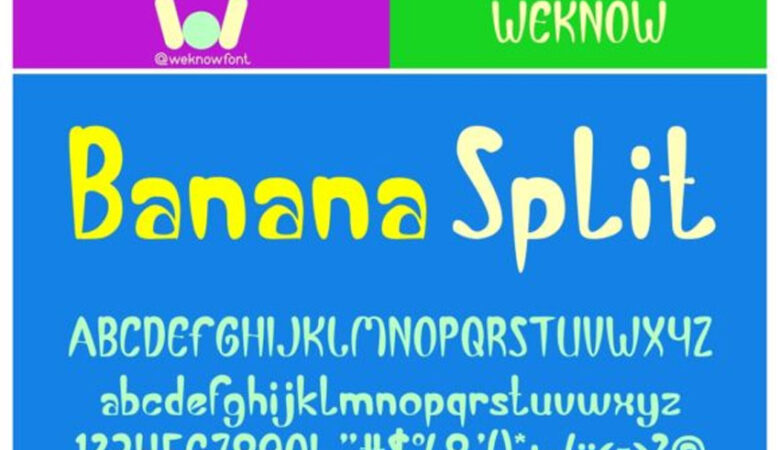 Banana Split Display Font