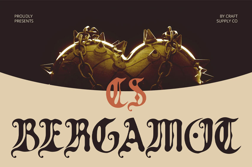 Bergamot Drawn Font