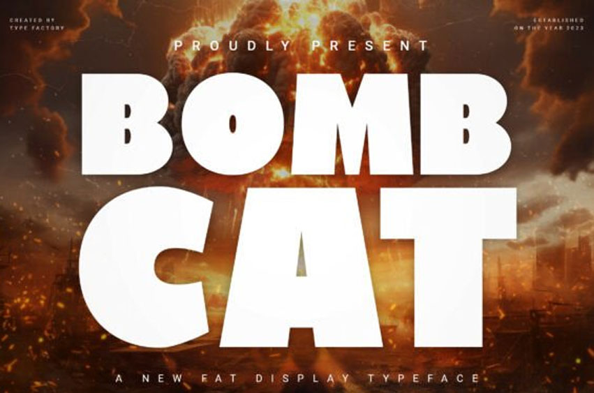 Bombcat Display Font