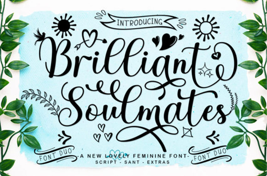 Brilliant Soulmates Duo Font