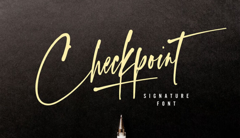 Checkpoint Signature Font