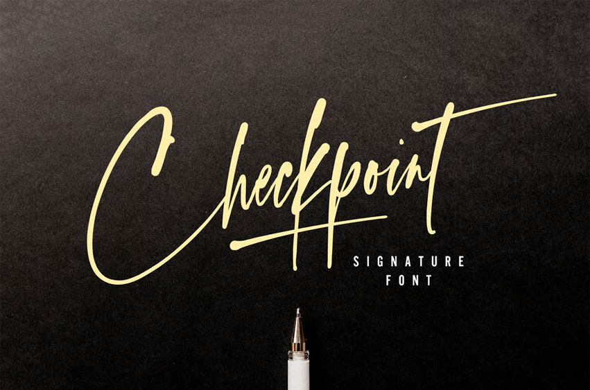 Checkpoint Signature Font