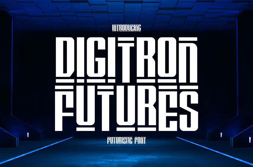 Digitron Futures Font