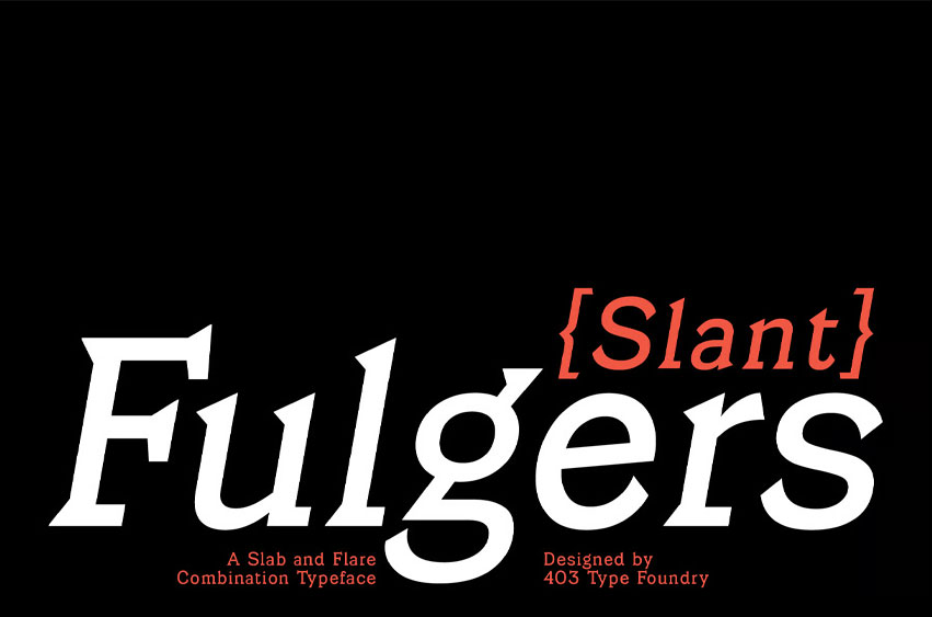 Fulgers Slant Font