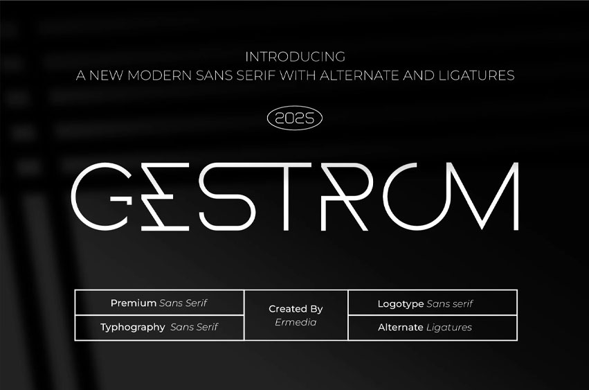 Gestrom Font