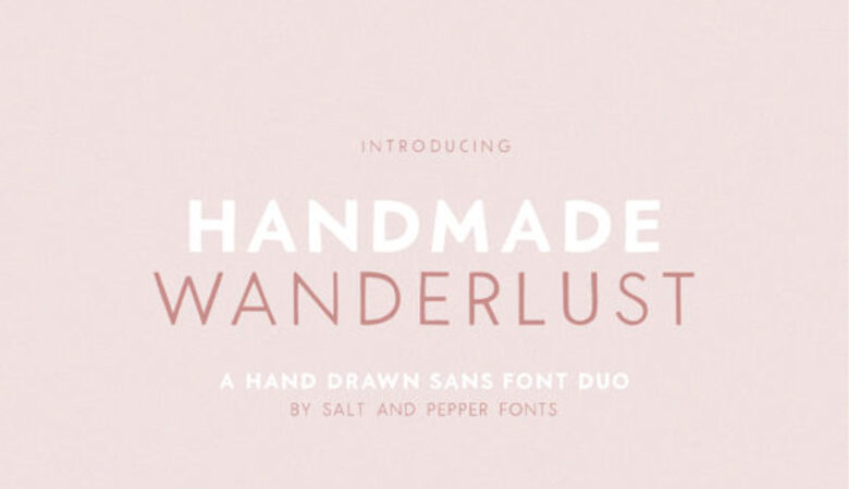 Handmade Wanderlust Font