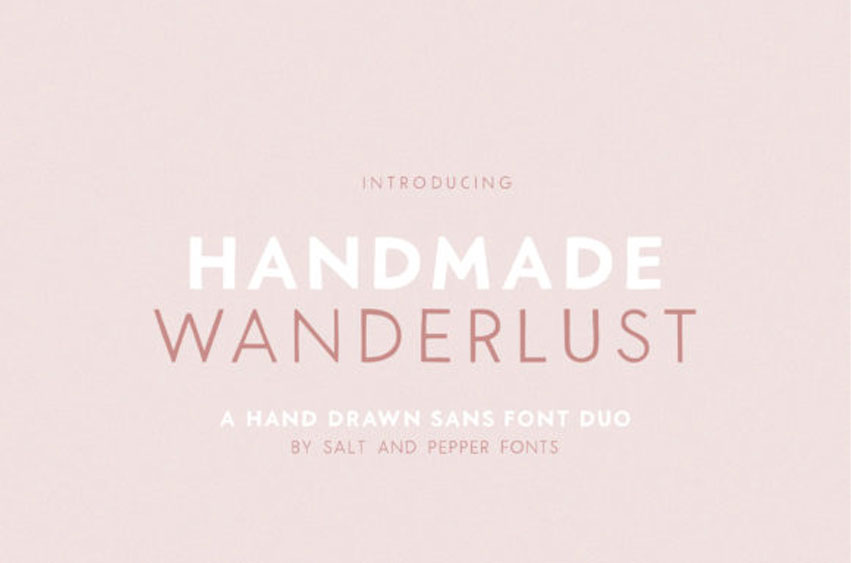 Handmade Wanderlust Font