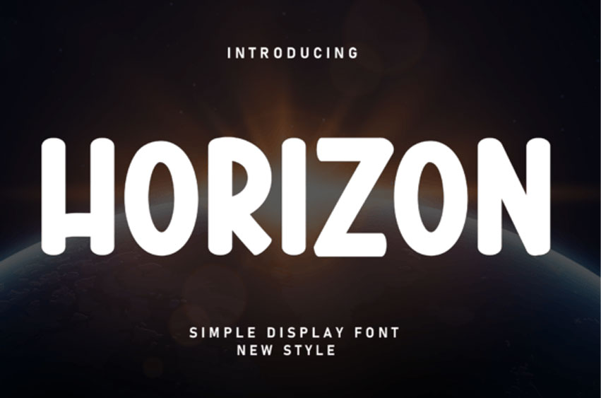 Horizon Display Font