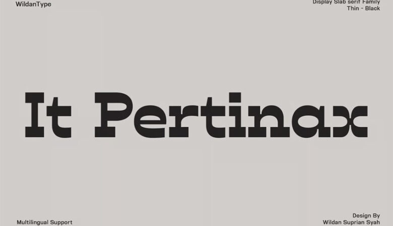 IT Pertinax Font