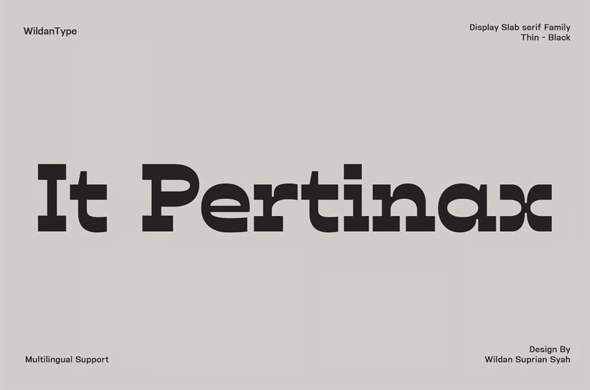 IT Pertinax Font
