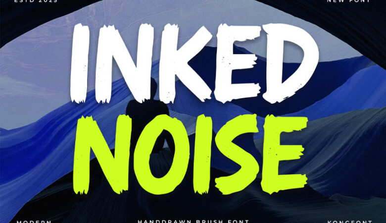 Inked Noise Font