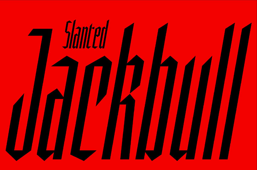 Jackbull Slanted Font
