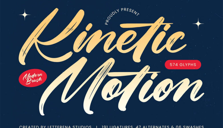 Kinetic Motion Font