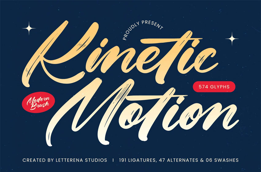Kinetic Motion Font