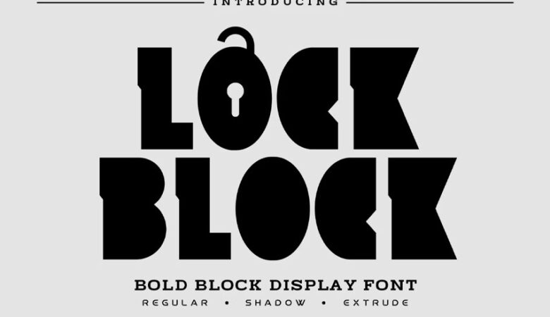 Lock Block Font