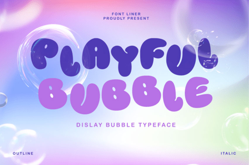 Playful Bubble Font